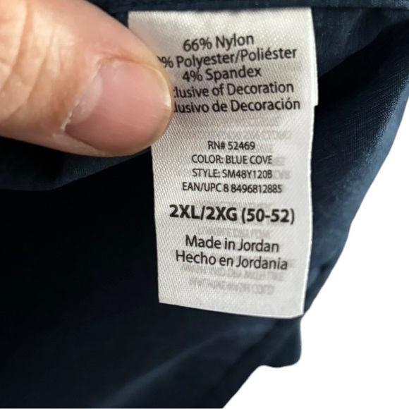 Swiss Tech Shirts Mens XXL 48 Shirts Button Up Blue Nylon Softshell Long Sleeve - Picture 4 of 9